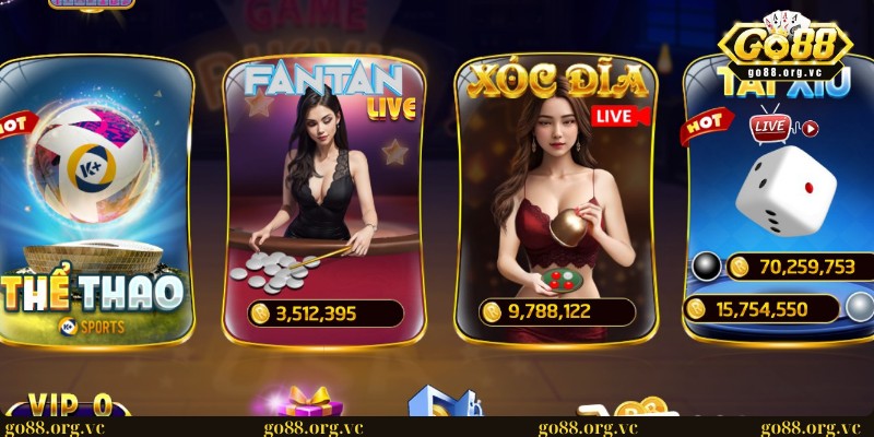 Tổng hợp game live casino đình đám nhất sàn giải trí Rikvip